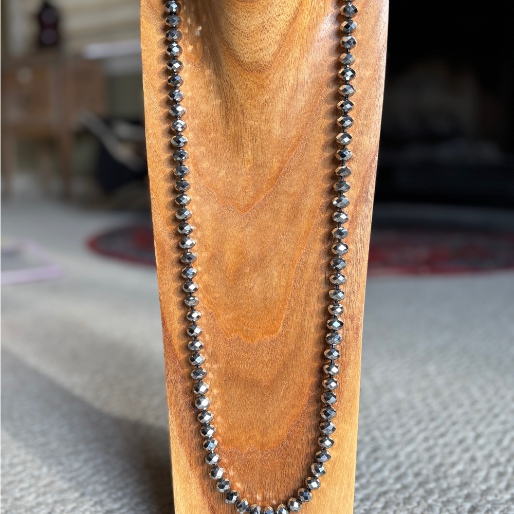 Silver Crystal Necklace